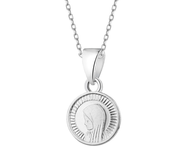 Zawieszka srebrna - medalik Matka Boska