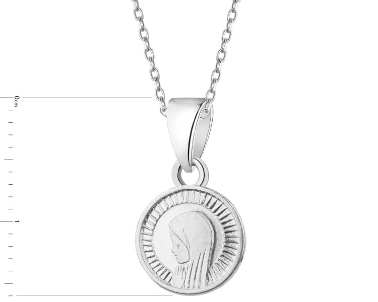 Zawieszka srebrna - medalik Matka Boska