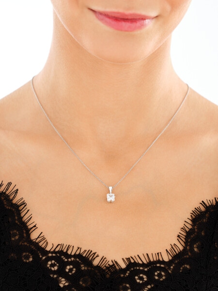 Zawieszka srebrna z cyrkonią