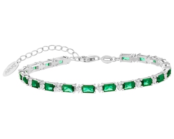 Bransoletka srebrna z cyrkoniami