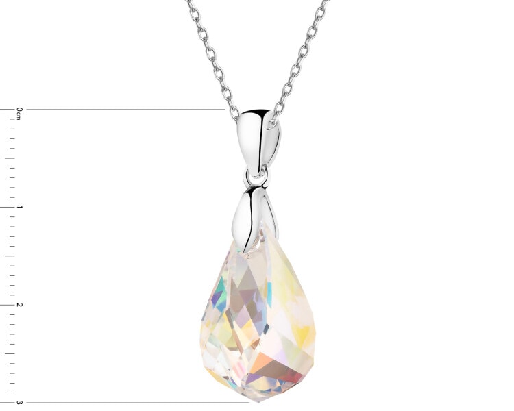 Stříbrný přívěsek s broušeným sklem