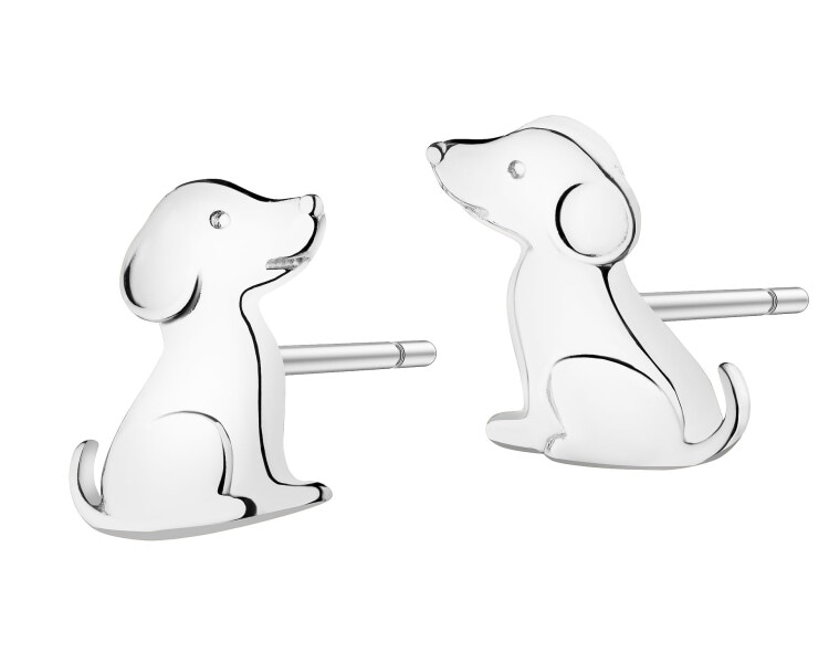 Kolczyki srebrne - pieski