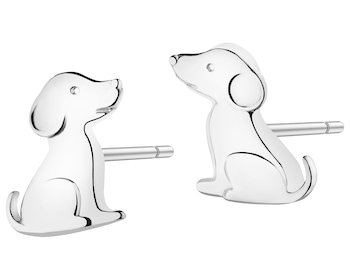 Kolczyki srebrne - pieski