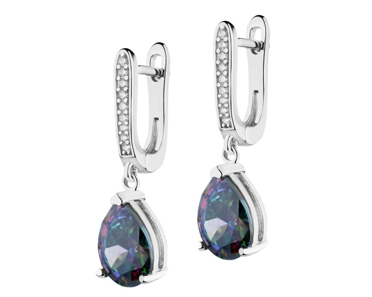 Kolczyki srebrne z cyrkoniami