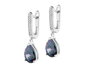 Kolczyki srebrne z cyrkoniami