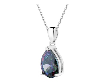 Zawieszka srebrna z cyrkonią