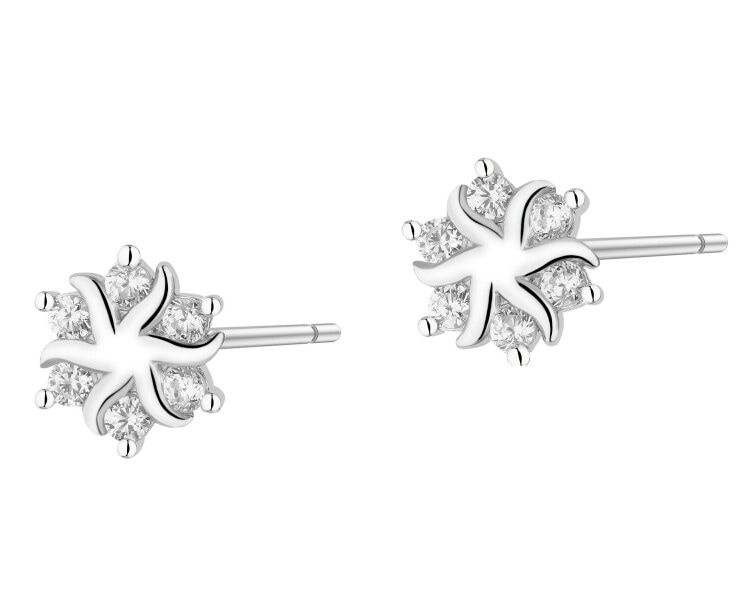 Kolczyki srebrne z cyrkoniami