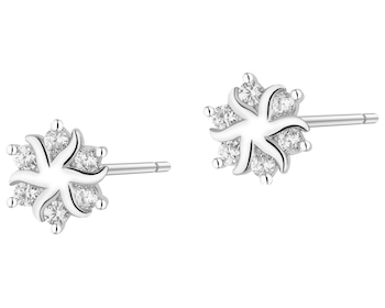 Kolczyki srebrne z cyrkoniami