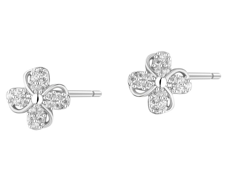 Kolczyki srebrne z cyrkoniami