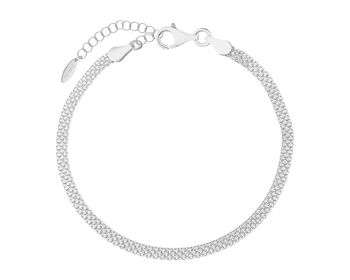 Bransoletka srebrna - bismark