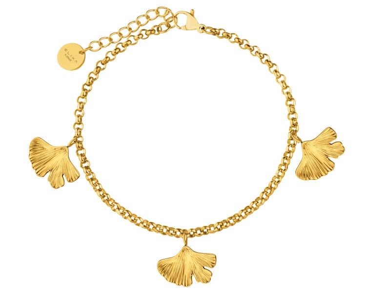 Bransoletka ze stali szlachetnej - miłorząb