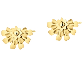 Kolczyki z brązu pozłacane