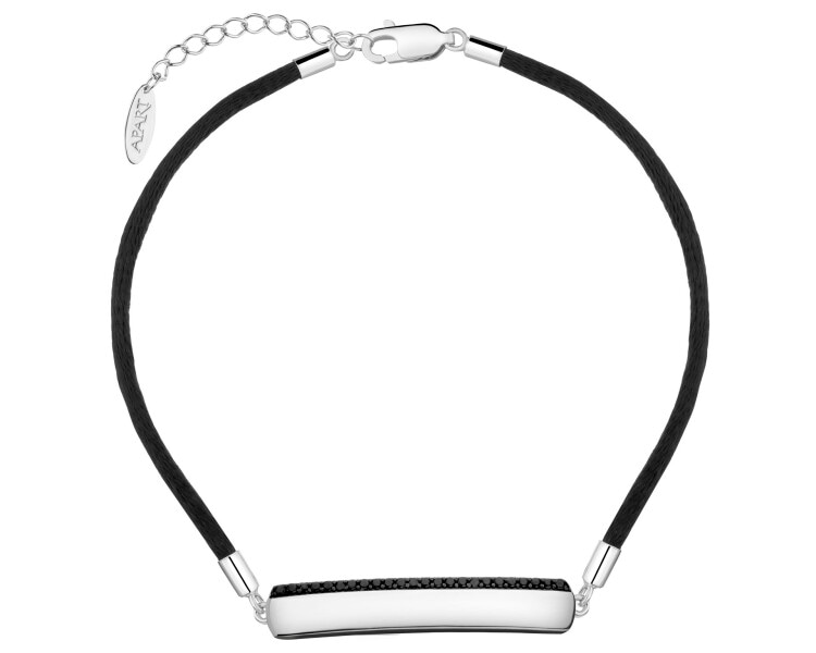 Bransoletka srebrna z cyrkoniami