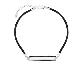 Bransoletka srebrna z cyrkoniami