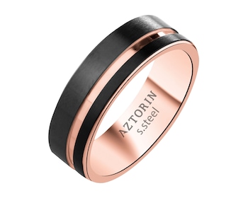 Obrączka ze stali szlachetnej