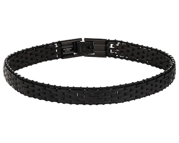 Bransoletka ze stali szlachetnej z kamieniami jubilerskimi