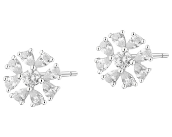 Kolczyki srebrne z cyrkoniami