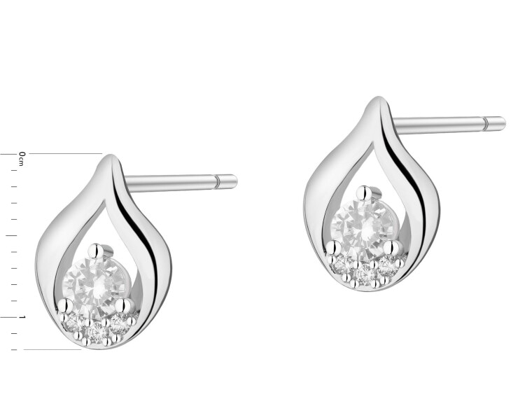 Stříbrné náušnice se zirkony