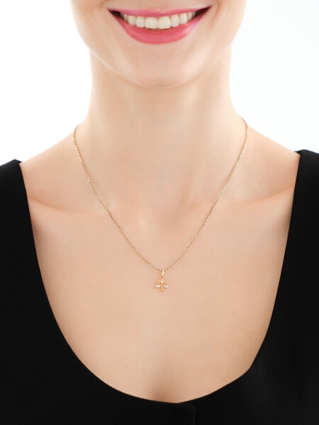 Zawieszka z żółtego złota z diamentami - Waga - 0,01 ct - próba 375