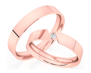 Obrączki z różowego złota