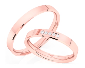 Obrączki z różowego złota