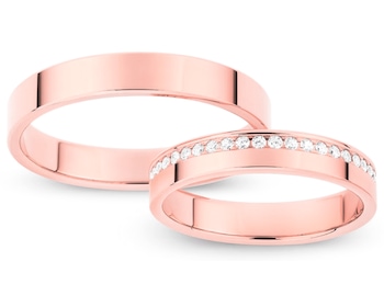 Obrączki z różowego złota