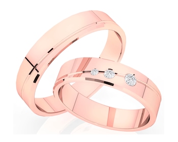 Obrączki z różowego złota
