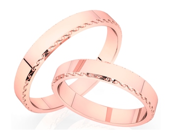 Obrączki z różowego złota