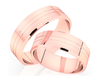 Obrączki z różowego złota