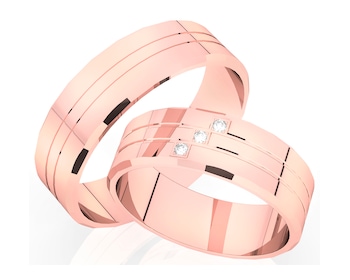 Obrączki z różowego złota