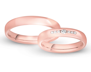 Obrączki z różowego złota