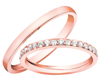 Obrączki z różowego złota