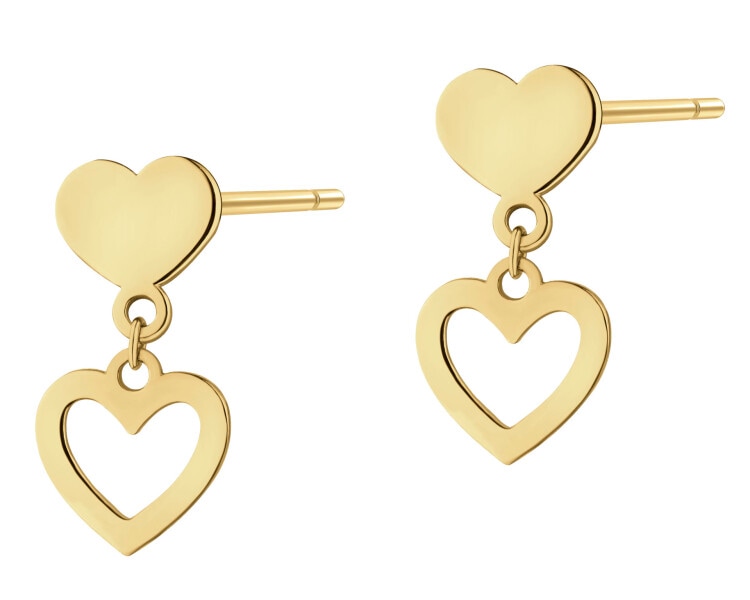 Kolczyki srebrne - serca