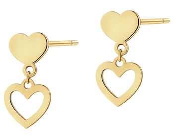 Kolczyki srebrne - serca