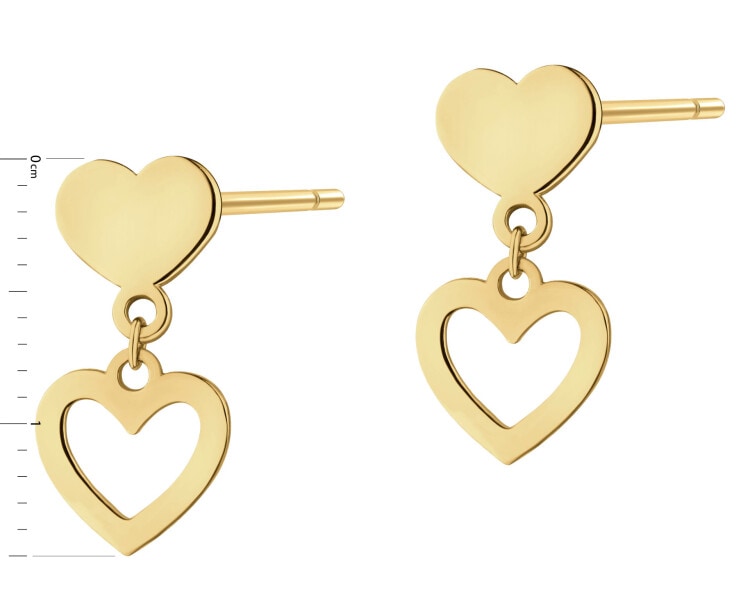 Kolczyki srebrne - serca