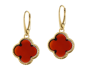 Kolczyki srebrne z bursztynem