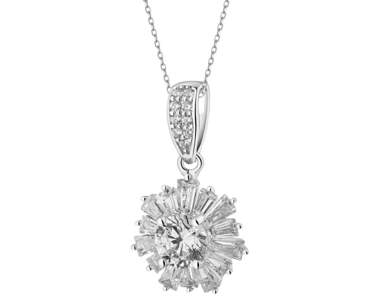 Zawieszka srebrna z cyrkoniami