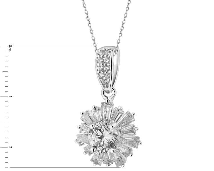 Zawieszka srebrna z cyrkoniami