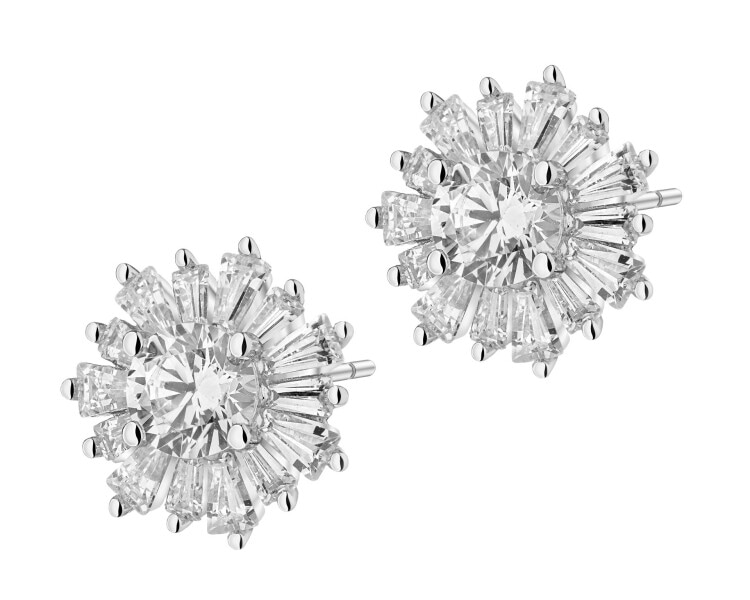 Kolczyki srebrne z cyrkoniami