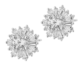 Kolczyki srebrne z cyrkoniami