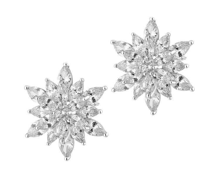 Kolczyki srebrne z cyrkoniami