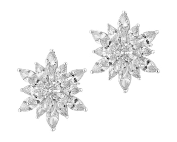 Kolczyki srebrne z cyrkoniami