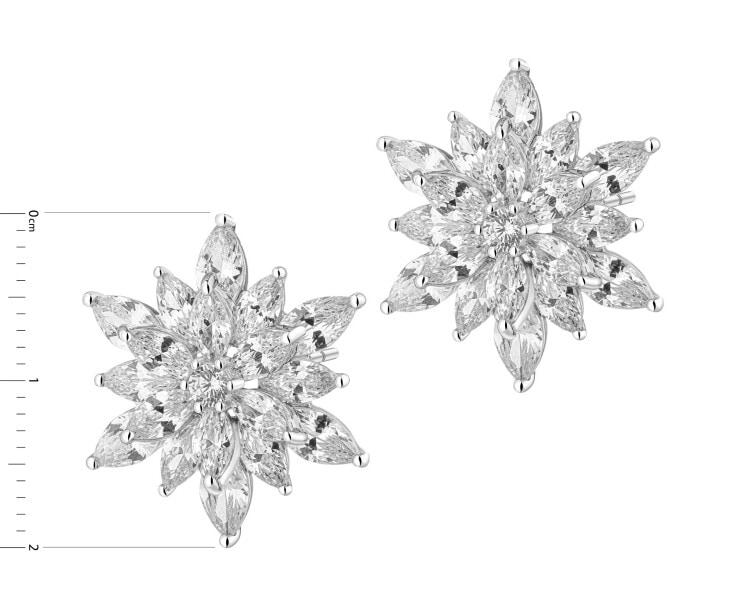 Kolczyki srebrne z cyrkoniami