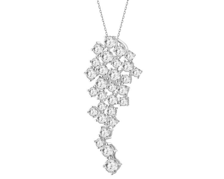 Zawieszka srebrna z cyrkoniami