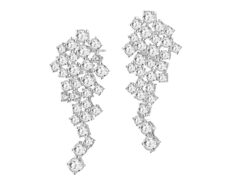 Kolczyki srebrne z cyrkoniami