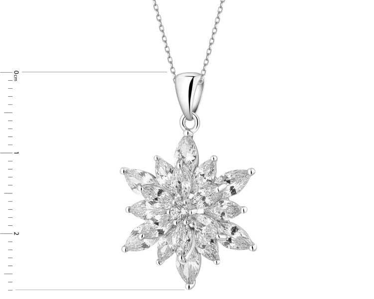 Zawieszka srebrna z cyrkoniami