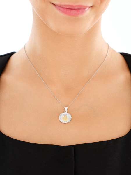 Stříbrný přívěsek - medailon škapulíř