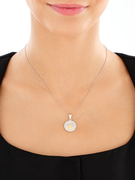 Stříbrný přívěsek - medailon škapulíř