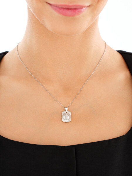 Stříbrný přívěsek - medailon škapulíř