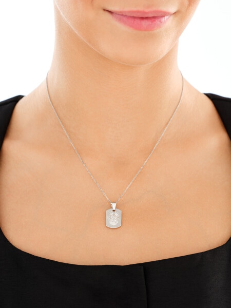 Stříbrný přívěsek - medailon škapulíř